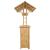 Masă de bar exterioară natural 115 x 95 x 214 cm Bambus GartenMobel Dekor