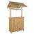 Masă de bar exterioară natural 115 x 95 x 215 cm Bambus GartenMobel Dekor