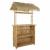 Masă de bar exterioară natural 115 x 95 x 215 cm Bambus GartenMobel Dekor