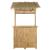 Masă de bar exterioară natural 115 x 95 x 215 cm Bambus GartenMobel Dekor