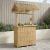 Masă de bar exterioară natural 115 x 95 x 215 cm Bambus GartenMobel Dekor