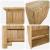 Masă de bar exterioară natural 115 x 55 x 105 cm Bambus GartenMobel Dekor