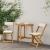 Scaune Bistro pentru Exterior 2 pcs Alb crem 40 x 53 x 80 cm GartenMobel Dekor