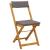 Scaune Bistro pentru Exterior 2 pcs Gri închis 40 x 53 x 80 cm GartenMobel Dekor