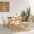 Scaune Bistro pentru Exterior 4 pcs Alb crem 40 x 53 x 80 cm GartenMobel Dekor