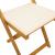 Scaune Bistro pentru Exterior 4 pcs Alb crem 40 x 53 x 80 cm GartenMobel Dekor