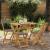 Scaune Bistro pentru Exterior 4 pcs Gri închis 40 x 53 x 80 cm GartenMobel Dekor