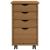 Cabinet mobil MOSS Maro Miere 34 x 39 x 56 cm Lemn masiv de pin GartenMobel Dekor