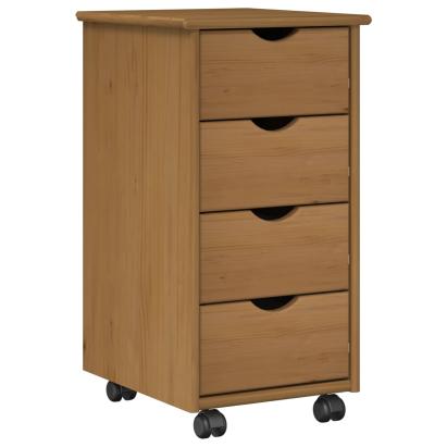 Cabinet mobil Maro miere 34 x 39 x 65,5 cm Lemn de pin masiv GartenMobel Dekor