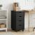 Cabinet mobil cu roata Gri 34 x 39 x 65,5 cm Lemn de pin masiv GartenMobel Dekor