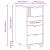 Cabinet mobil cu roata Gri 34 x 39 x 65,5 cm Lemn de pin masiv GartenMobel Dekor