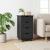 Cabinet mobil cu roata Gri 34 x 39 x 65,5 cm Lemn de pin masiv GartenMobel Dekor