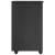 Cabinet mobil cu roata Gri 34 x 39 x 65,5 cm Lemn de pin masiv GartenMobel Dekor