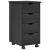 Cabinet mobil cu roata Gri 34 x 39 x 65,5 cm Lemn de pin masiv GartenMobel Dekor
