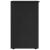 Dulap Negru 34 x 39 x 61,5 cm Lemn de pin masiv GartenMobel Dekor