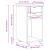 Cabinet mobil Maro Miere 34 x 39 x 65,5 cm Lemn masiv de pin GartenMobel Dekor