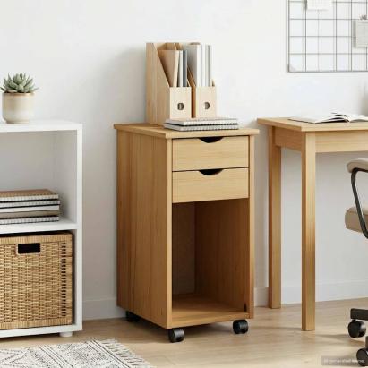 Cabinet mobil Maro Miere 34 x 39 x 65,5 cm Lemn masiv de pin GartenMobel Dekor