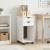 Cabinet mobil cu roata Alb 34 x 39 x 65,5 cm Lemn masiv de pin GartenMobel Dekor