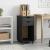 Cabinet mobil cu roata Gri 34 x 39 x 65,5 cm Lemn masiv de pin GartenMobel Dekor