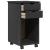 Cabinet mobil cu roata Gri 34 x 39 x 65,5 cm Lemn masiv de pin GartenMobel Dekor
