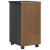 Cabinet mobil cu roata Gri 34 x 39 x 65,5 cm Lemn masiv de pin GartenMobel Dekor