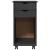 Cabinet mobil cu roata Gri 34 x 39 x 65,5 cm Lemn masiv de pin GartenMobel Dekor