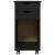 Cabinet mobil Negru 34 x 39 x 65,5 cm Lemn masiv de pin GartenMobel Dekor