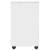 Cabinet mobil cu roata Alb 34 x 39 x 65,5 cm Lemn de pin masiv GartenMobel Dekor