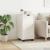 Cabinet mobil cu roata Alb 34 x 39 x 65,5 cm Lemn de pin masiv GartenMobel Dekor