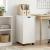 Cabinet mobil cu roata Alb 34 x 39 x 65,5 cm Lemn de pin masiv GartenMobel Dekor