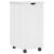 Cabinet mobil cu roata Alb 34 x 39 x 65,5 cm Lemn de pin masiv GartenMobel Dekor