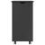 Cabinet mobil cu roata Gri 34 x 39 x 65,5 cm Lemn de pin masiv GartenMobel Dekor