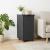 Cabinet mobil cu roata Gri 34 x 39 x 65,5 cm Lemn de pin masiv GartenMobel Dekor