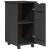 Cabinet mobil cu roata Gri 34 x 39 x 65,5 cm Lemn de pin masiv GartenMobel Dekor