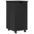 Cabinet mobil Negru 34 x 39 x 65,5 cm Lemn de pin masiv GartenMobel Dekor