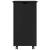 Cabinet mobil Negru 34 x 39 x 65,5 cm Lemn de pin masiv GartenMobel Dekor