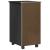 Cabinet mobil Negru 34 x 39 x 65,5 cm Lemn de pin masiv GartenMobel Dekor