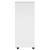 Cabinet mobil cu roata Alb 34 x 39 x 93,5 cm Lemn de pin masiv GartenMobel Dekor