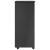 Cabinet mobil cu roata Gri 34 x 39 x 93,5 cm Lemn de pin masiv GartenMobel Dekor
