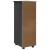Cabinet mobil cu roata Gri 34 x 39 x 93,5 cm Lemn de pin masiv GartenMobel Dekor