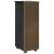 Cabinet mobil Negru 34 x 39 x 93,5 cm Lemn de pin masiv GartenMobel Dekor