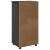 Cabinet mobil cu roata Gri 53 x 39 x 103 cm Lemn de pin masiv GartenMobel Dekor