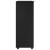 Cabinet mobil cu roata Negru 53 x 39 x 103 cm Lemn de pin masiv GartenMobel Dekor