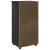 Cabinet mobil cu roata Negru 53 x 39 x 103 cm Lemn de pin masiv GartenMobel Dekor