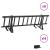 Apărătoare de zăpadă pentru acoperiș Negru 800 x 29,5 x 34,5 cm GartenMobel Dekor
