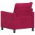 Canapea Roșu Vin 76 x 81 x 87,5 cm Catifea GartenMobel Dekor