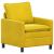 Canapea Galben 76 x 81 x 87,5 cm Catifea GartenMobel Dekor
