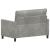 Canapea Gri deschis 126 x 81 x 87,5 cm Catifea GartenMobel Dekor