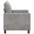 Canapea Gri deschis 126 x 81 x 87,5 cm Catifea GartenMobel Dekor