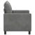 Canapea Gri închis 126 x 81 x 87,5 cm Catifea GartenMobel Dekor
